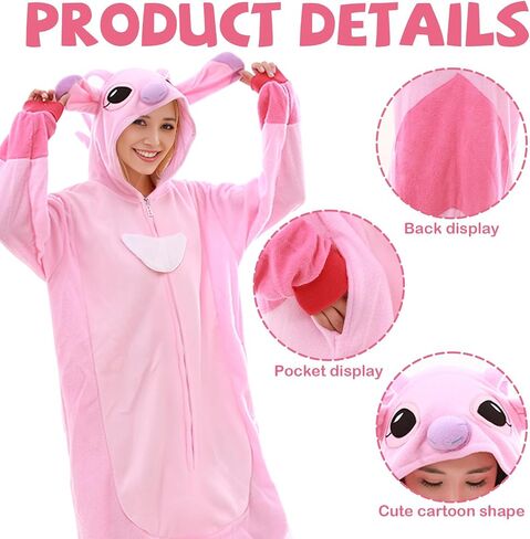DreamJ Animal Onesies Adult Halloween Costume Halloween Onesie Cosplay Halloween Pajamas Women Men in Saudi Arabia