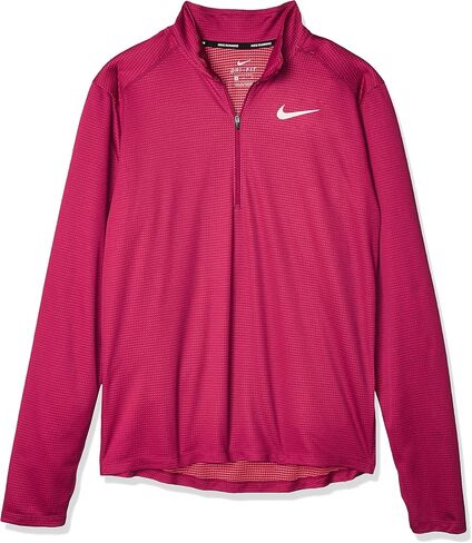 Men's Nike Pacer Top Half Zip, Nike Pullover with Mock-Neck Collar, Black/Black/Reflective Silver, 2XL in Kuwait