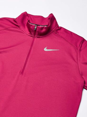 Men's Nike Pacer Top Half Zip, Nike Pullover with Mock-Neck Collar, Black/Black/Reflective Silver, 2XL in Kuwait