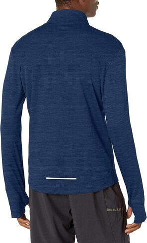 Men's Nike Pacer Top Half Zip, Nike Pullover with Mock-Neck Collar, Black/Black/Reflective Silver, 2XL in Kuwait