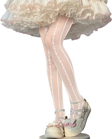 Benefeet Sox Womens Girls Sheer Tights Soft Nylon Pantyhose Sexy High Waist Mesh Stockings Cosplay Party Lolita Tights Gifts in Kuwait