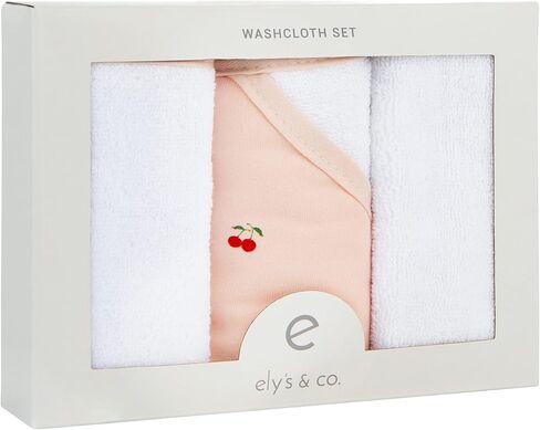 Ely's & Co. قطعة قماش لغسل الأطفال على شكل كمثرى، 3 عبوات سميكة ماصة 100% قطن تيري in Kuwait