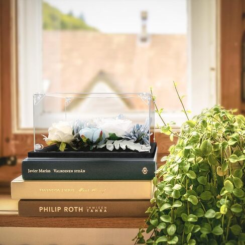Clear Acrylic Display Case for Bible, Book Display Case, Stamp or Coin Collection Display Case Self Assemble Display Case Collectibles Acrylic Display Box(32x25x8cm, 12.6x9.8x3.1inch) in Saudi Arabia