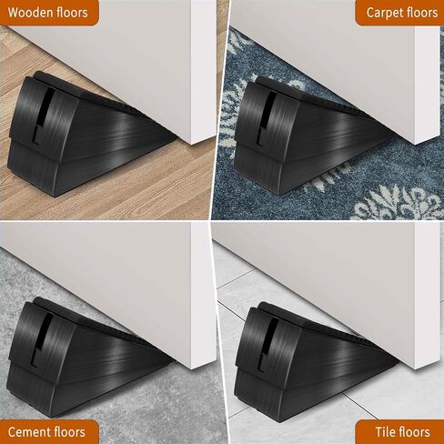 Heavy Duty Door Stopper - Tall Door Stop Large Door Stoppers for Bottom of Door, 3 in High Door Stop Wedge Suits Any Heavy Door Gap in Saudi Arabia