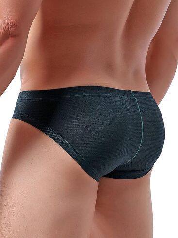 IKINGSKY Men's Striped Bulge Briefs Stretch Pouch Underwear Sexy Low Rise Breathable Underpanties for Men in Kuwait