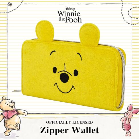 Concept One Disney Winnie the Pooh Wallet, Small Zipper Money Credit Card Holder Case for Men and Women, Zip Wallets, Honey in Saudi Arabia