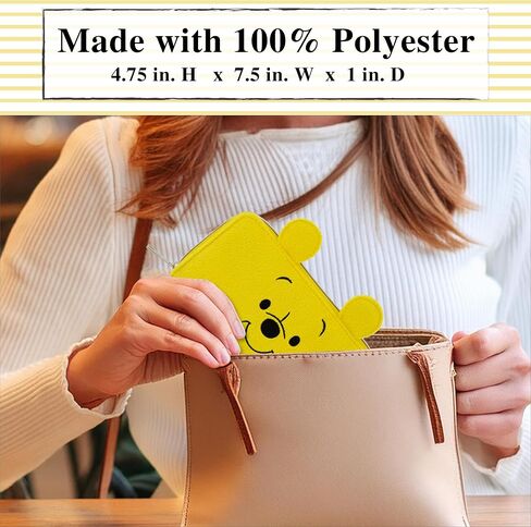 Concept One Disney Winnie the Pooh Wallet, Small Zipper Money Credit Card Holder Case for Men and Women, Zip Wallets, Honey in Saudi Arabia