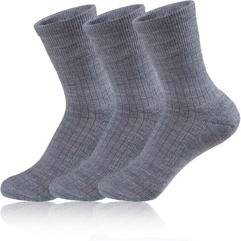 84% Merino Wool Socks 3 Pairs Hiking Socks for Men Women, Moisture Wicking Boot Socks, All Season Socks in Saudi Arabia