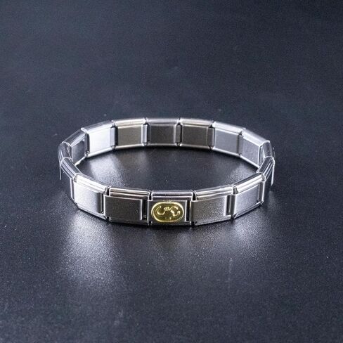 Zodiac Italian Charm, 9mm Gold Astrology Bracelet Link, Stainless Steel Astronomy Bracelets Charms, Birth Sign Modular Nomination Jewelry Links in Kuwait