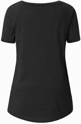 KKG Tops Tunics for Women to Wear with Leggings, Casual Loose Fit V Neck Short/Long Sleeves T Shirt in Kuwait