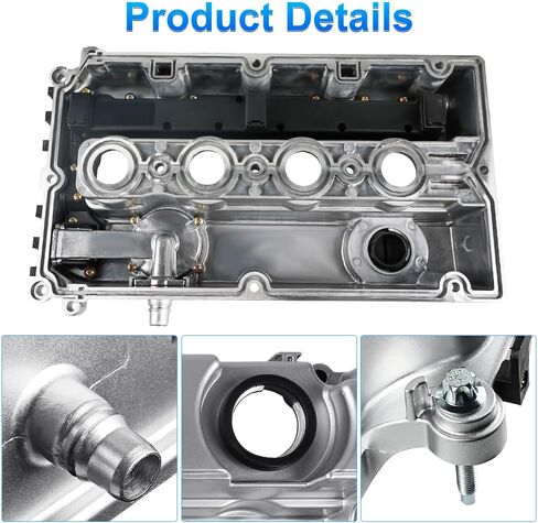 طقم غطاء صمام المحرك من الألومنيوم مع غطاء حشو زيت بمسامير حشية متوافق مع تشيفي أفيو أفيو 5 كروز سونيك تراكس بونتياك جي 3 ويف ساتورن أسترا لاستبدال 55564395 55558673 in Kuwait