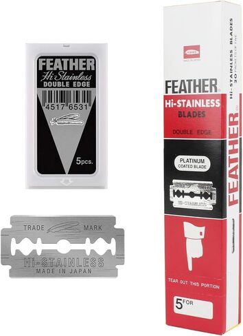 Feather Double Edge Safety Razor Blades 200 Count in Saudi Arabia