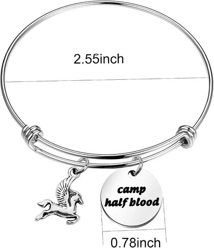 Camp Half Blood Bracelet Horse Charm Bracelet Percy Jackson Jewelry Gift for Family Mythology Movie Gift in Saudi Arabia