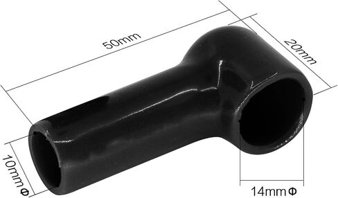 ZOOKOTO 10Pcs Stud Terminal Covers 14mm x 10mm Terminal Insulating Covers Red and Black in Saudi Arabia