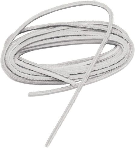GREATLACES 1/8 inch Square Cut Leather Boat Shoe Replacement Shoelaces Leather Laces (2 Pair Pack) in Kuwait