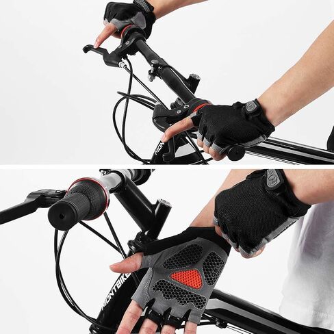 Accmor Cycling Gloves for Men Women, Bike Gloves Half Finger Road Bike MTB Gloves, Anti-Slip Shock-Absorbing Glove for Fitness Cycling Outdoor Sports in Kuwait