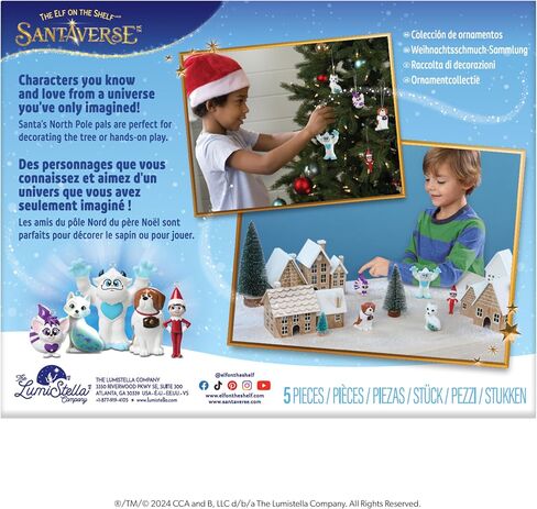 The Elf on the Shelf Ornament Collection - 5 Collectible Hang-or-Play Figures - with 2 New North Pole Pals - for Ages 3 Years and Above in Saudi Arabia