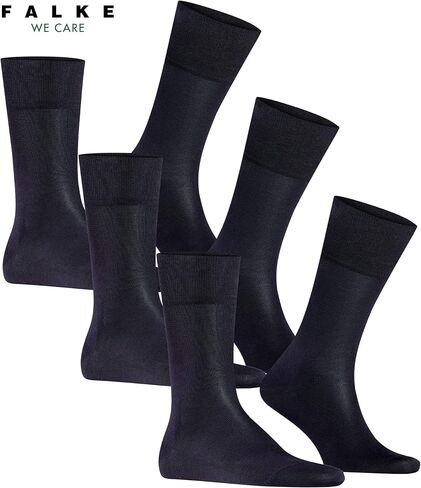 FALKE Men's Tiago Cotton Dress Socks, 3 Pairs in Kuwait