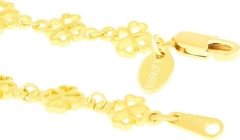 LIFETIME JEWELRY Womens Gold Anklet Good Luck Ankle Bracelet 24k Real Gold Plated in Kuwait