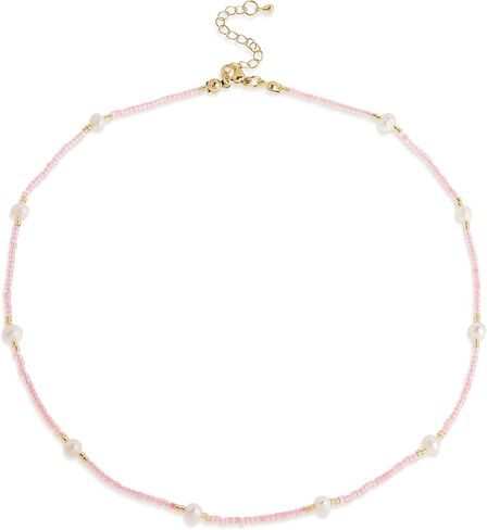 Gold Seed Beaded Necklaces for Women, Boho Handmade Adjustable Colorful Beads Choker Summer Beach Jewelry Gift. in Saudi Arabia