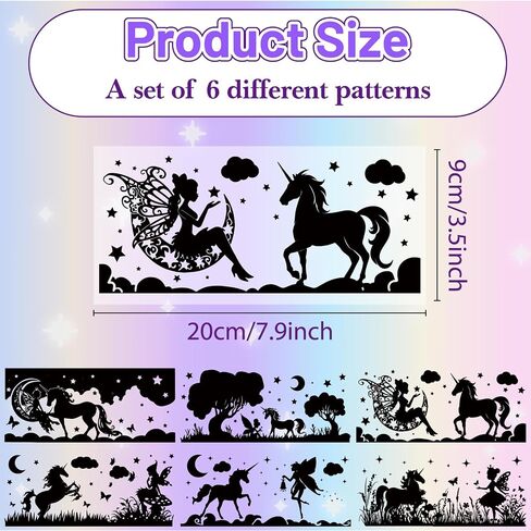 CREATCABIN 6PCS Christmas Silhouettes Cutouts Mason Jar Cutouts Lamp Film Santa Claus Snowflakes Scrapbook Waterproof PVC Lantern Jar Decoration for Wall Windows Frosted Glass Jars Crafts 3.5x7.9in in Kuwait