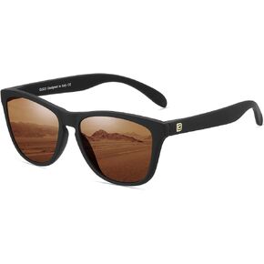 DUCO Retro Round Polarized Sunglasses for Men Women Driving Sun Glasses UV400 Protection Lightweight Frame Shades 3002