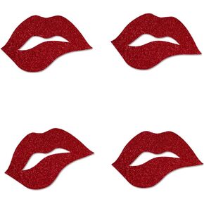 Red Lips Cut-outs, 12-Pack Table Topper Valentine’s Day Bachelorette Party Decorations