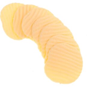 Vaguelly 10 Pcs Wave Model Artificial Potato Chips Fake Potato Chips Snack Realistic Fast Food Models for Food Model Home Kitchen Decoration Market Display Props
