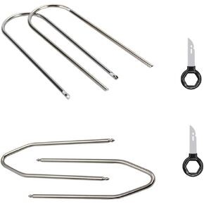 6 Pack Car Radio Removal Tool Kit U-Shaped Pry Wire Key Pin Remover Installer for Auto Audio CD Stereo Player GPS Install Truck Mixer Automotive Panel Dashboard Disassembly
