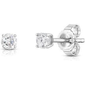 NATALIA DRAKE 14K White Gold 1/4 Cttw Diamond Stud Earrings for Women or Men Color HI/Clarity I2