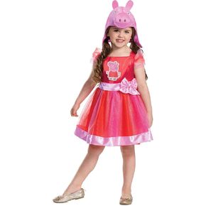 Disguise girls Peppa Pig Costume Tutu, Official Peppa Pig Deluxe Toddler Costume and Accessories