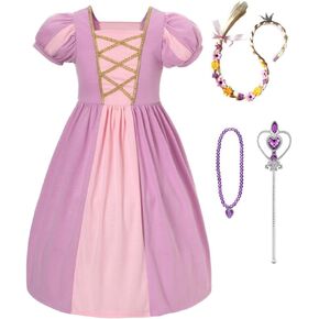 Dressy Daisy Toddler and Little Girls Cotton Princess Dress Up Clothes with Accessories for Halloween Birthday Party Outfit in Kuwait