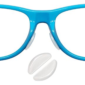 Eyeglass Nose Pads, 1.8mm Non Slip Nose Pads for Glasses, Adhesive Anti Slip Glasses Nose Grips, 12 Pairs Clear Silicone Nose Pieces for Eyeglasses, Sunglasses