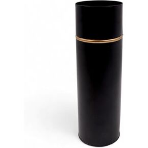 Hosley 14In H Galvanized Metal Vase with PVC Liner, Ideal Gift for Wedding Home Office Party DYI Garden Patio