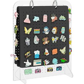 Pacmaxi Enamel Pin Display Organizers, Brooch Pin Holder, 6 Pin Display Pages for Store 250+ Pins, Pin Collection Storage Calendar (Not Include Any Accessories)