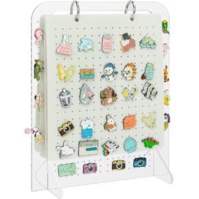 منظم عرض دبوس المينا من باكماكسي، حامل دبوس بروش، صفحات عرض 6 دبابيس لتخزين أكثر من 250 دبابيس، تقويم تخزين مجموعة الدبابيس (لا يشمل أي ملحقات) in Kuwait