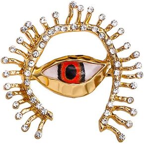 Good Luck Evil Eye Brooch Pin Vintage Lucky Charms Turkish Eye Brooch for Women Men Coat Suit Dress Accessories