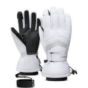 COPOZZ 2024 Upgrade Ski Gloves for Men Women, 3M Thinsulate G80 Lined Snow Gloves,Touchscreen Winter Gloves for Snowboarding