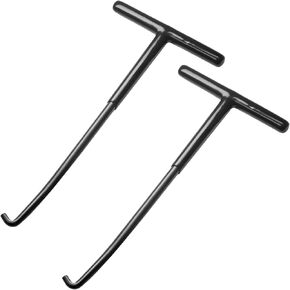 2 Pieces Exhaust Spring Puller Red Motorcycle Exhaust Spring Hook Tool T Shaped Handle Pipe Spring Puller Removal, Installation, Adjustment for Snowmobile Dirt Bike