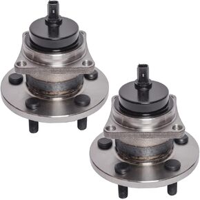 512403 x2 Rear Wheel Bearing and Hub Assembly Compatible with 2009-2010 Pontiac Vibe /09-13 to-yota Matrix (FWD Models,1.8L L4 Only), 09-19 Corolla (2019:4 Door Sedan)[5 Stud Hub W/ABS]