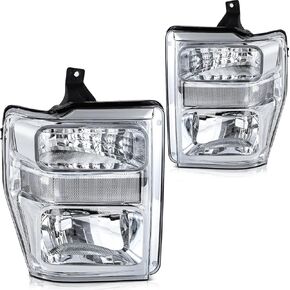 Headlight Assembly Fits For 2008-2010 for Ford For F-250 Super Duty 2008-2010 for Ford For F-350 Super Duty 2008-2010 for Ford For F-450 Super Duty Driver and Passenger Side