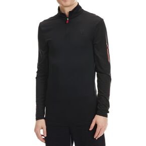 Spyder Menƒ_Ts Novelty Long Sleeve 1/4-Zip Top Blk S