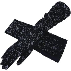 PURFUN Women UV Sun Protection Driving Gloves Soft Cotton Breathable Mesh Summer Cycling Sun Block Gloves Arm Cover Sleeves