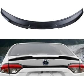 Trunk Lid Spoiler Wing Compatible with Toyota Corolla 2019 2021 2022 2023 for Gloss Black M3 Style Trunk Spoiler Rear Wing
