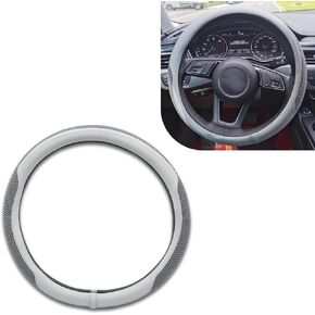 1 PC Automotive Steering Wheel Cover, Useful in All Seasons Anti-Slip Sweat-Absorbent Steering Covers, Ice Silk Breathable Automotive Interior Accessories, Universal for Most Cars (Green)