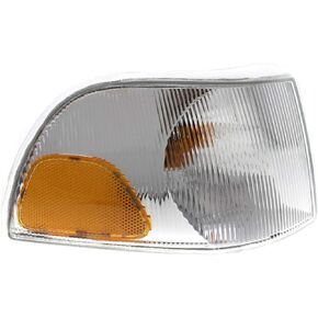 For Volvo C70/S70/V70 1998 1999 2000 2001 2002 Turn Signal/Corner Light Unit Driver and Passenger Side | Pair | Amber/Clear Lens | Replacement For VO2520101, VO2521101 | 9483184-9, 9483185-6