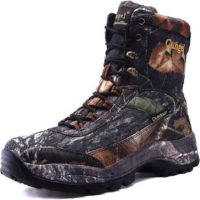 Cungel Men's Camo Hunting-Boot Waterproof Hiking Boots Anti-slip Lightweight Breathable Durable Outdoor Shoes High-cut Fishing Climbing Working Trekking