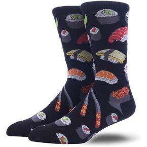 Men's Original Novelty Socks Crazy Funny Patterned Cotton Crew Casual Dress Socks