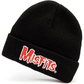 Beanie Unisex Men Women Black Knitted Woolly Punk Band Hat