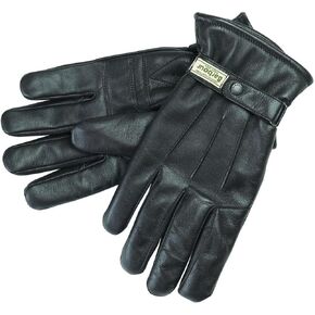 Barbour Gloves Burnished Leather Thinsulate - Brown - XL